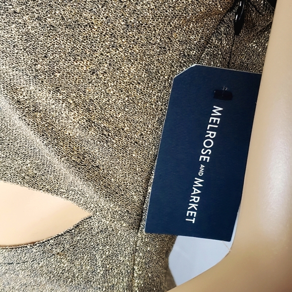 Peek-A-Boo Sparkle Rose Gold Dress - Picture 3 of 7